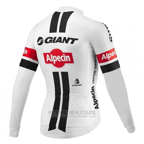 2016 Fahrradbekleidung Giant Alpecin Shwarz und Wei Trikot Langarm und Tragerhose - zum Schließen ins Bild klicken